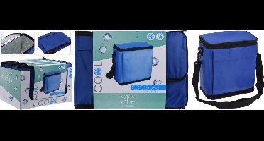No Label Opvouwbare Koeltas 36 X 25 Cm Polyester Blauw