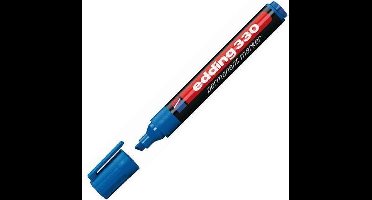 edding 330 Permanente Marker, Beitelvormige Punt, 1 - 5 mm, Blauw (pak 10 stuks)