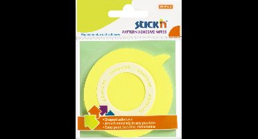 Stick'n Memoblok 360 graden Lijmrand - Sticky Notes - 70x70mm - Neon Geel - 50 Memoblaadjes