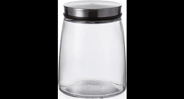 Montana Voorraadpot Content 1 Liter Glas/rvs Transparant