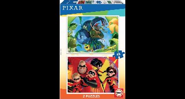 Educa Pixar : Het Luizenleven & The Incredibles - 2 Puzzels van 48 stukjes