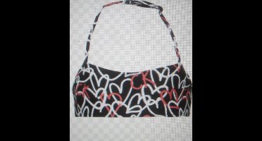 Calvin Klein - Bikini Top Meisjes - Kleur Zwart/Wit/Roze - Maat voor 10-12 jaar