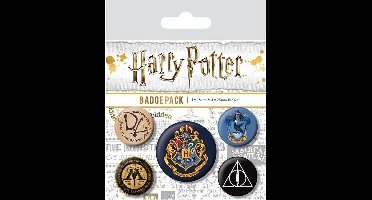 Harry Potter - Pack 5 Badges - Gift Pack - Hogwarts