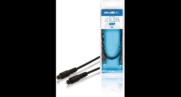 Valueline VLAB25000B10 Toslink Digitale Audiokabel Toslink Mannelijk - Toslink Mannelijk 1,00 M Zwart