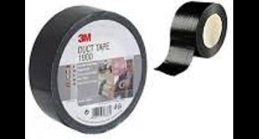 3M 1900 - Duct tape - 50 mm x 50 m - Zwart x 5stuks