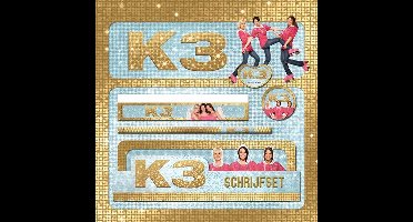 K3 Schrijfset Groot Goud/Wit