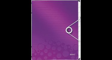 Leitz WOW Sorteermap Kunststof - A4 - 12-tabs - Paars