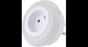 Benson LED nachtlampje - schemeringssensor - geïntegreerd stopcontact - kinderbeveiliging - wit licht
