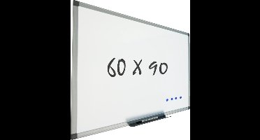 Whiteboard 60x90cm voor wandmontage - Magnetisch