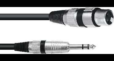 OMNITRONIC Adaptercable XLR(M)/Jack stereo 0.9m bk