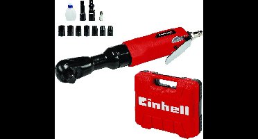 Einhell Pneumatische Ratelsleutel TC-PR 68 - Max. 6,3 bar - Geschikt voor het bevestigen en losdraaien van schroeven - Incl. 7 inbussleutels, Transport-/opslagkoffer, klein flesje olie