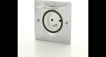 LEGRAND vloer/wand stopcontact - 1V - IP44 - slagvast - RVS