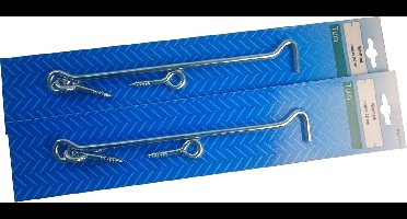 2x STARX windhaak met schroefoog, verzinkt, 250 mm