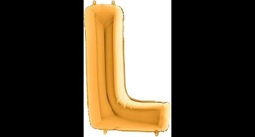 Folieballon letter L goud (100cm)