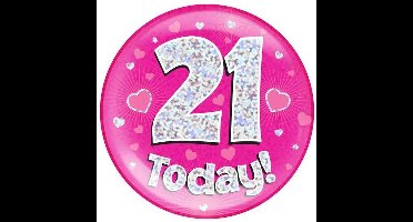 Button 21 today holografisch