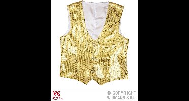 Pailletten gillet vestje goud