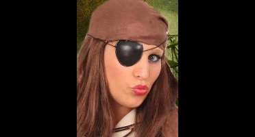 96x Piraat ooglapje plastic zwart