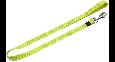 Hond Looplijn Len Fluo geel 1m 20mm