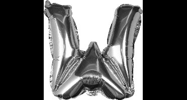 Ginger Ray Pick & Mix - Folieballon letter W - zilver