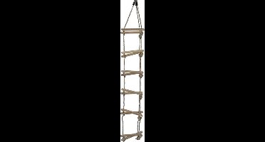 Touwladder PP touw 3 zijden met 5 sporten 2,3m