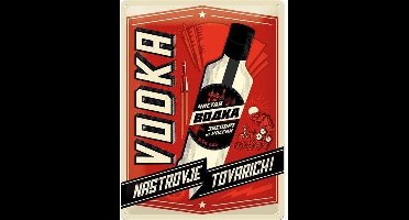 Vodka-Nastrovje-Tovarich!-Metalen wandplaat-30x40 cm-3-D