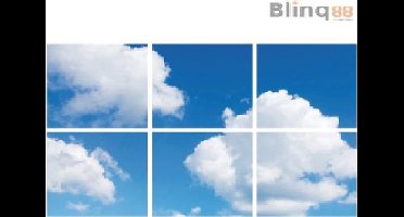 Wolkenplafond LED Paneel - Fotoprint Afbeelding Wolk - Geprint op 6 Platen - 595x595