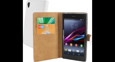 Mobiparts Classic Wallet Case Sony Xperia Z1 White