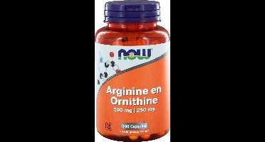 Now Arginine & Ornithine 500/250 mg Capsules 100 st