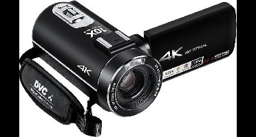 Lipa AD-C7 camcorder 4K videocamera - Digitale camera - Camcorder - Wifi camera - Vlog camera - Sony CMOS lens en phone remote - 120x zoom - Met 32 GB SD-kaart - Wifi - Aansluiting statief en microfoon