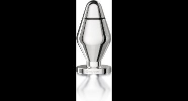 Mystim - Big John Buttplug XL - Zilver - Ø 65 mm