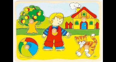 Goki Steekpuzzel : Kat, Huis..