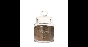 Riverdale voorraadpot glas Herbs, 18 x Ø 13 cm