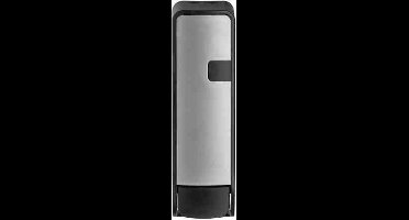 Quartz douchezeep dispenser 441293 - zeepdispensers - haar en lichaam - navulbaar met zeepflacons - 350ml - zilver