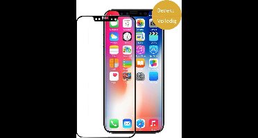 Gehard Glas Screenprotector geschikt voor iPhone Xs / X - Volledig Beeld Dekkend Tempered Glass Screen Protector Zwart van iCall