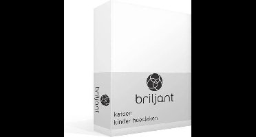 Briljant Baby Hoeslaken Katoen Junior - 70x150 cm - Wit