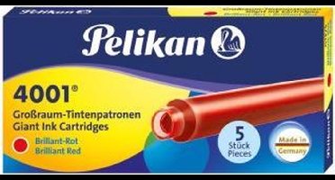 Pelikan 4001 - Lange Inktpatronen - Rood