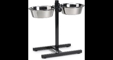 Beeztees Standaard - Hondenvoer- en drinkbak - Zwart - 25 cm