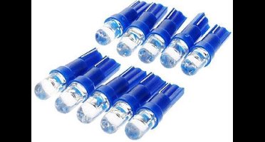 1x T5 - BLAUW - 12V - LED Auto Lamp dashboard instrumentenverlichting