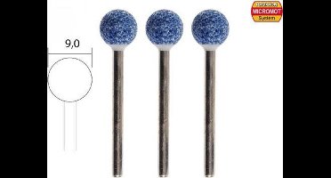 Proxxon - Edelkorund Slijpkoppenset 3-dlg.kgl (Pr28782) - modelbouwsets, hobbybouwspeelgoed voor kinderen, modelverf en accessoires