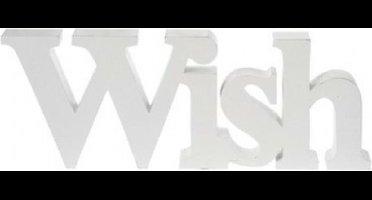 Riverdale - Woord Wish - Hout - 45cm - wit