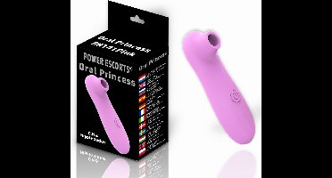 Power Escorts Oral Princess Luchtdruk vibrator - BR141 - Roze