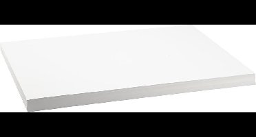Gekleurd Karton, A2, vel 420x594 mm, 250 gr, wit, 100 vel | Knutselkarton