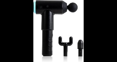 HoMedics PGM200 Draadloze Massage Gun - Lichtgewicht Design - 3 Opzetstukken - 3 Intensiteitsinstellingen - 1 uur Batterijduur - Oplaadbaar - Massageapparaat -Zwart