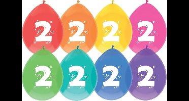 Haza Ballonnen 2  jaar pak a 8 stuks