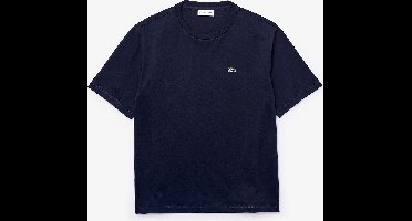 Lacoste Dames T-shirt - Navy Blue - Maat 42