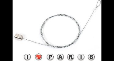 Balvi Fotohouder Paris 150 Cm Acryl/staal Zilver 8-delig