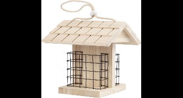 Vogelvoederhuis lxbxh 11 6x13 5x17 5 cm grenen 1stuk