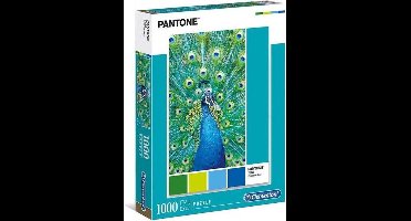 Clementoni Legpuzzel - Pantone Puzzle Collectie - Peacock Blue - 1000 stukjes, puzzel volwassenen