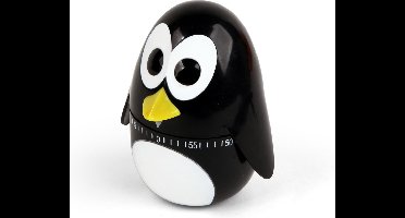 Kikkerland Kookwekker - In een vorm van een penguin - 60 minuten timer - Keuken accessoires