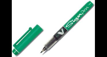 Boligrafo de tinta líquida Pilot V Sign Groen 0,6 mm (12 Stuks)